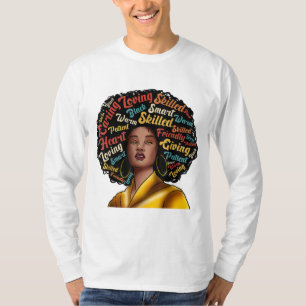 I Am Black Excellence Strong Woman Black History M T-Shirt