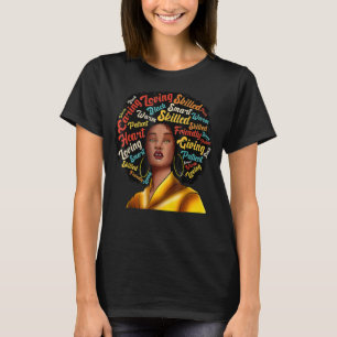 I Am Black Excellence Strong Woman Black History M T-Shirt