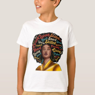 I Am Black Excellence Strong Woman Black History M T-Shirt