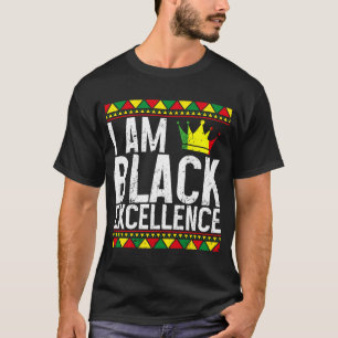I Am Black Excellent History Apparel Black Women A T-Shirt