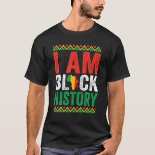 I Am Black History 2022 For Kids Boys Black Histor T-Shirt
