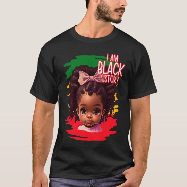 I AM Black History 2023 Black History Month BHM T-Shirt (Front)