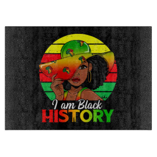 I Am Black History African America Cutting Board