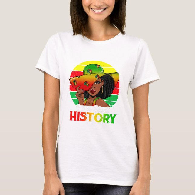 I Am Black History African America T-Shirt (Front)