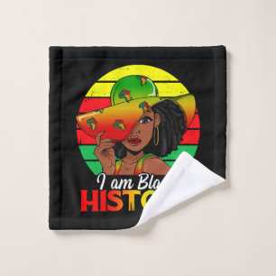 I Am Black History African America Wash Cloth