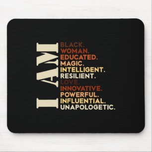 I Am Black History African American Black History Mouse Mat
