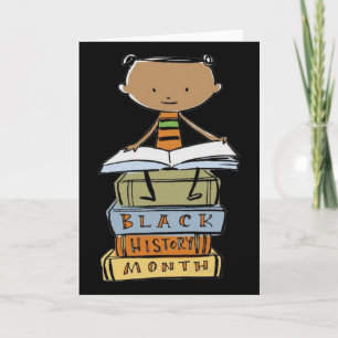 I Am Black History African American Black Pride Bo Card