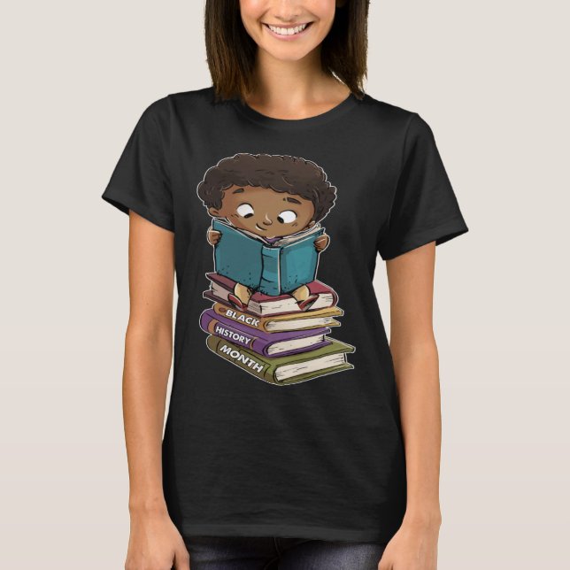 I Am Black History African American Black Pride Bo T-Shirt (Front)