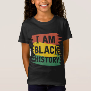 I Am Black History African Heritage BHM African Am T-Shirt