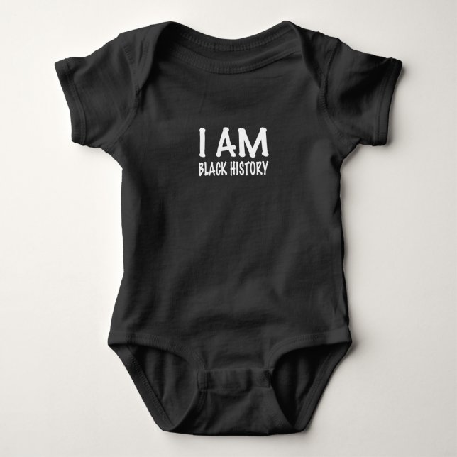 I Am Black History Baby Bodysuit (Front)