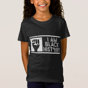 I Am Black History BHM Pride Black Heritage Africa T-Shirt