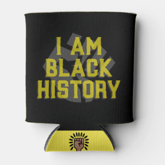 I Am Black History – Black Fist Graphic Can Cooler