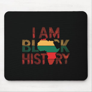 I Am Black History Black History Month Juneteenth  Mouse Mat