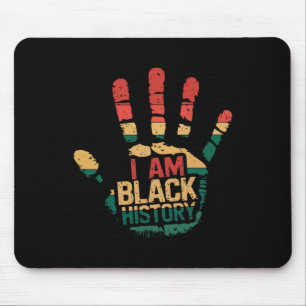 I Am Black History Black History Month Juneteenth  Mouse Mat