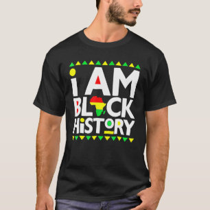 I Am Black History Black History Month & Pride Gif T-Shirt