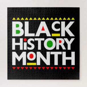 I am black history bruh sista African melanin love Jigsaw Puzzle