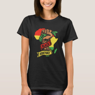 I Am Black History Fist Kids Boys Black History Mo T-Shirt