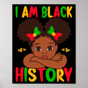I Am Black History For Kids Boys Girls Black Histo Poster