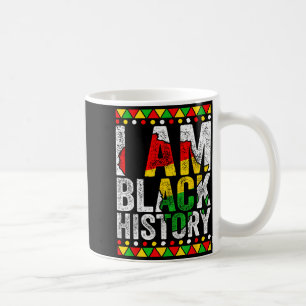 I Am Black History Gift Black Pride African Americ Coffee Mug