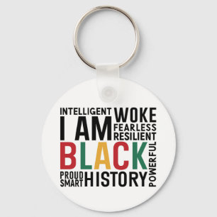 I Am Black History Key Ring
