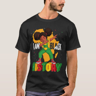 I Am Black History Kids Girls Women Black History  T-Shirt