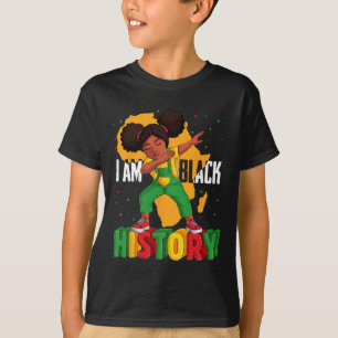I Am Black History Kids Girls Women Black History  T-Shirt