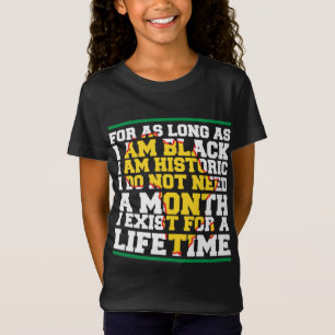 I Am Black History Lifetime Cool Black History Mon T-Shirt