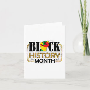 I Am Black History Melanin Men Women Kids Card