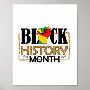 I Am Black History Melanin Men Women Kids  Poster