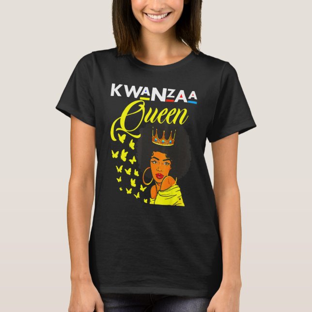 I Am Black History Melanin Sista Brown Skin Afro G T-Shirt (Front)