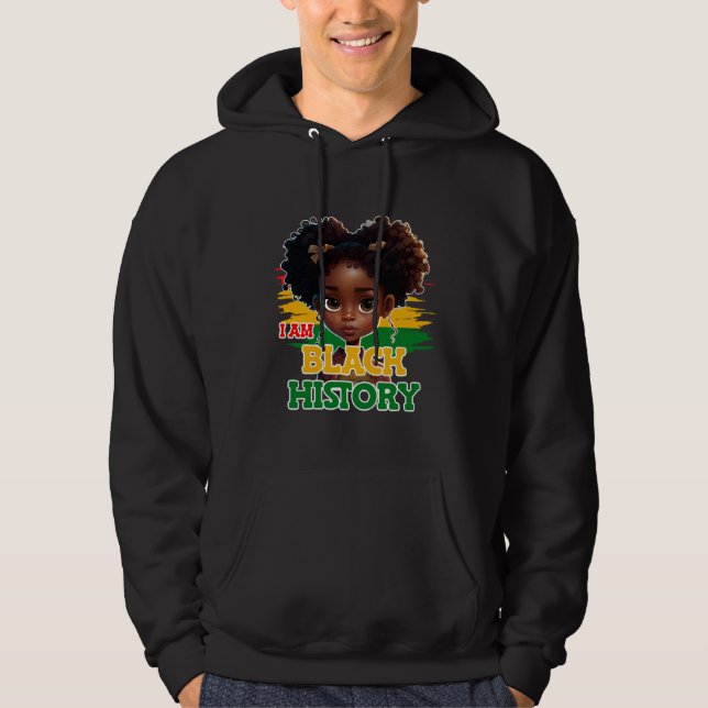 I AM Black History Month 2023 BHM for Women Teens  Hoodie (Front)