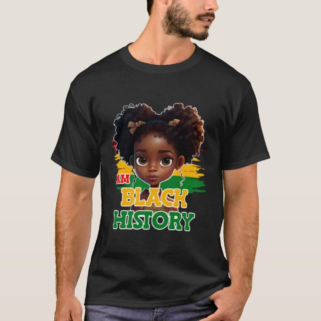 I AM Black History Month 2023 BHM for Women Teens  T-Shirt (Front)
