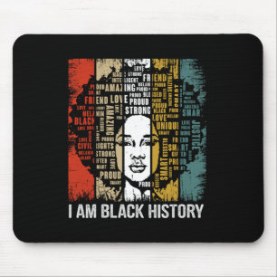 I Am Black History Month 2024 Women Girls Black Qu Mouse Mat