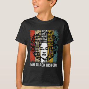 I Am Black History Month 2024 Women Girls Black Qu T-Shirt