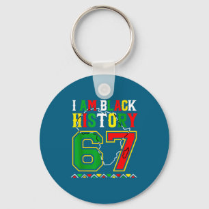 I Am Black History Month 67 Meme African American Key Ring