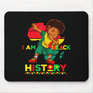 I Am Black History Month African American For Boys Mouse Mat