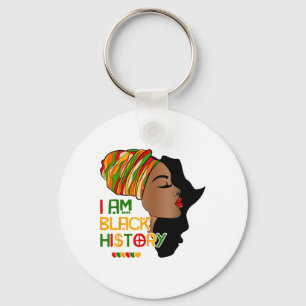 I Am Black History Month African American For Wome Key Ring
