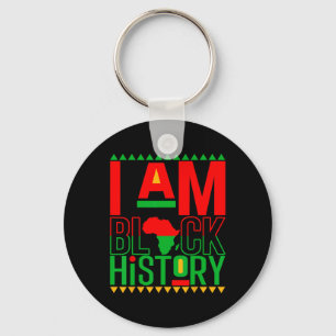 I Am Black History Month African American For Wome Key Ring