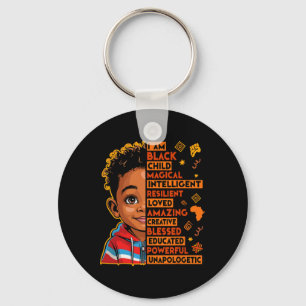 I Am Black History Month African American Juneteen Key Ring
