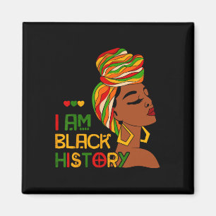 I Am Black History Month African American Juneteen Magnet