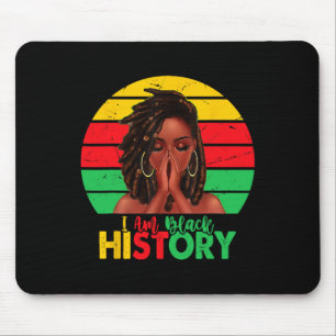 I Am Black History Month African American Juneteen Mouse Mat