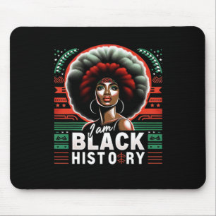 I Am Black History Month African American Juneteen Mouse Mat