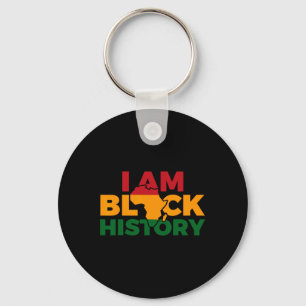 I Am Black History Month African American Pride Ce Key Ring