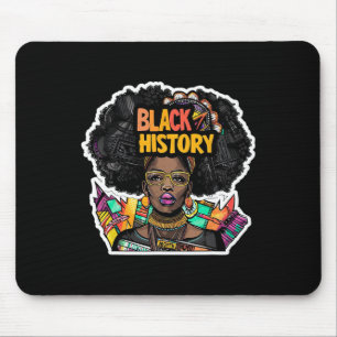 I Am Black History Month African Pride Black Fist Mouse Mat