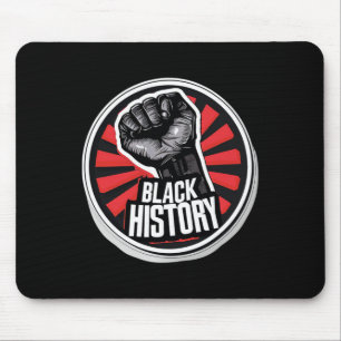 I Am Black History Month African Pride Black Fist Mouse Mat