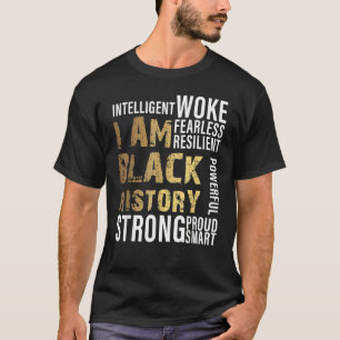 I Am Black History Month Afro African Pride Boys G T-Shirt