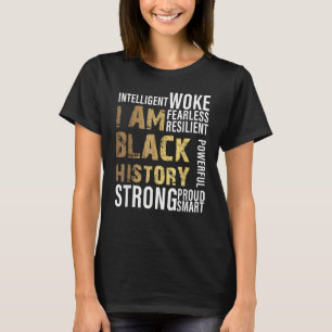 I Am Black History Month Afro African Pride Boys G T-Shirt