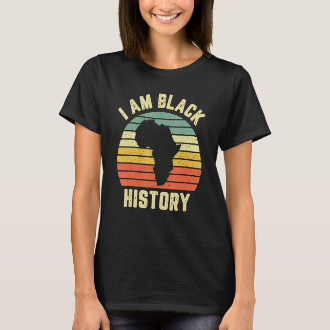 I Am Black History Month Afro African Pride Boys G T-Shirt (Front)