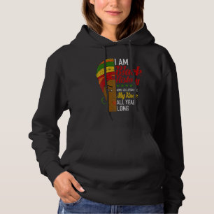 I Am Black History Month Afrocentric Woman Hoodie