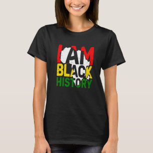 I Am Black History Month American Melanin BLM Afri T-Shirt